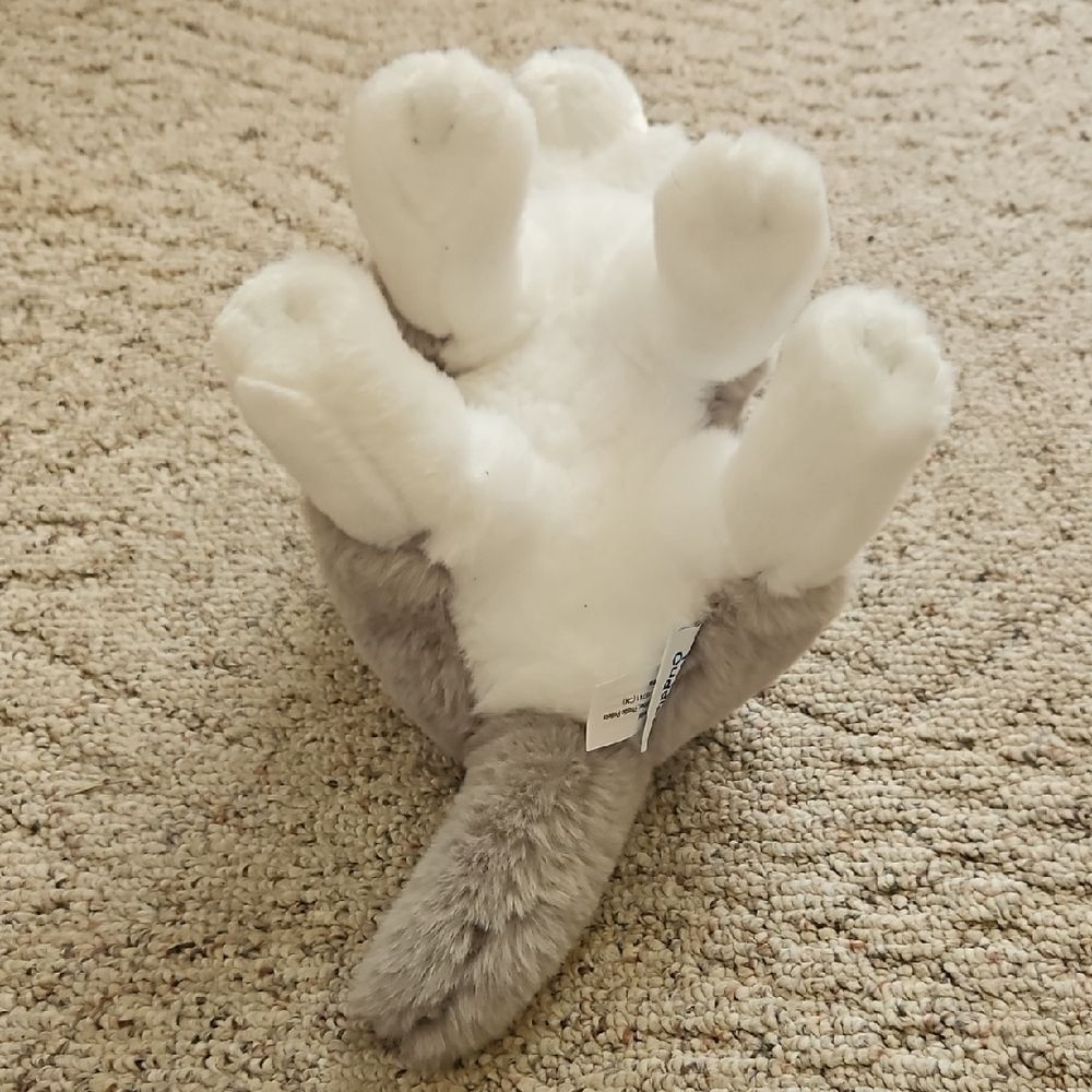 Hugs & Cuddles Husky Dog Plush Stuffed Animal Blue Eyes Gray White Soft Toy - Picture 7 of 11